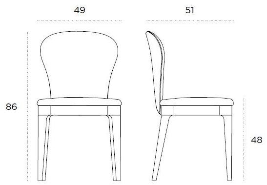 Casamania & Horm Стул ясеня обитый кожей или тканью sun-id-1384819 - Вид №3