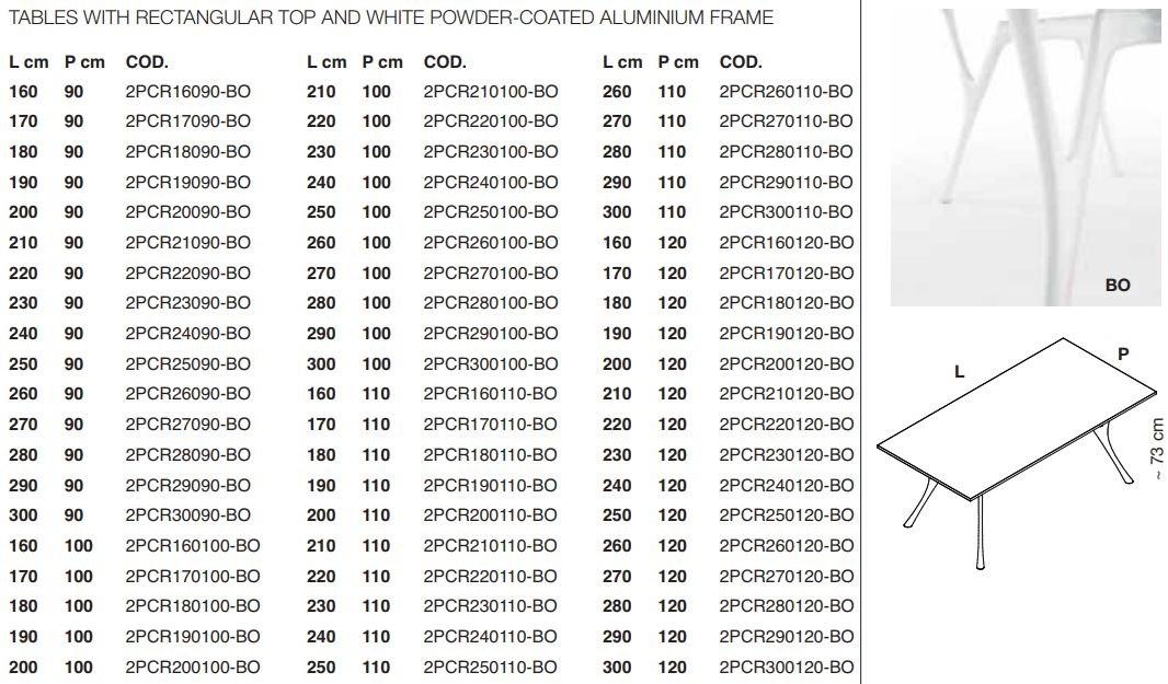 Caimi Brevetti Прямоугольный бетонный стол Pegaso sun-id-1367996 - Вид №7