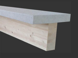 Смешанная древесина-бетонная плита