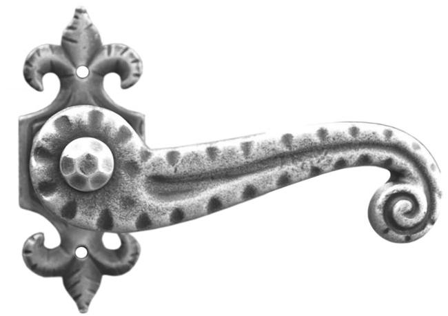 Galbusera Ручка из кованого железа на розетке с накладкой  901  - Вид №1