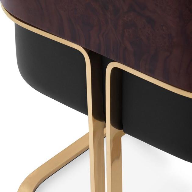 LUXXU Кожаное кресло с салазками и подлокотниками Nura sun-id-1451065 - Вид №3