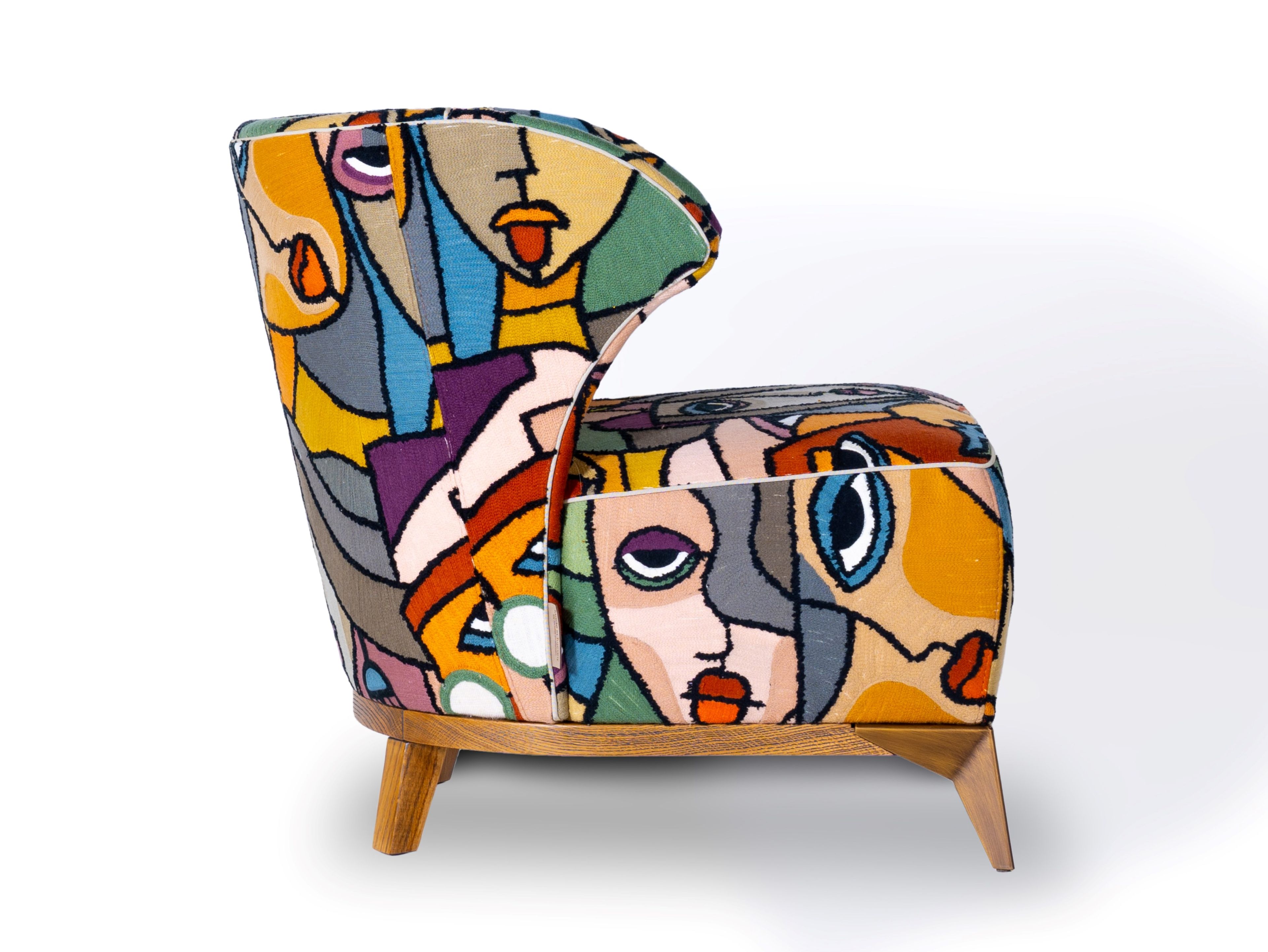 Тканевое кресло с подлокотниками Mantellassi 1926 Agostina ARCH-00022394 - Вид №2