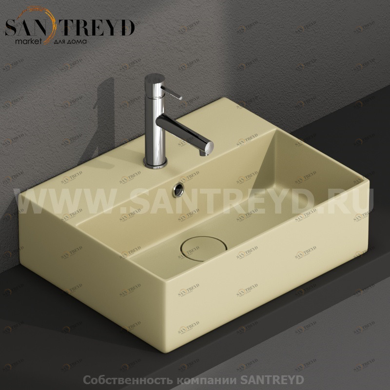 IN046SE Подвесная раковина настенная прямоугольная Ceramica Globo T-EDGE