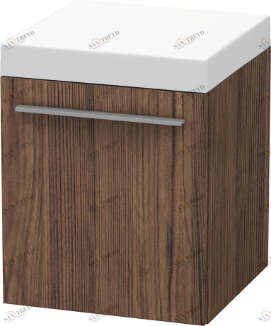 XL270402121 Мобильная тумба X-Large #XL2704 400 x 400 мм Орех темный декор Duravit
