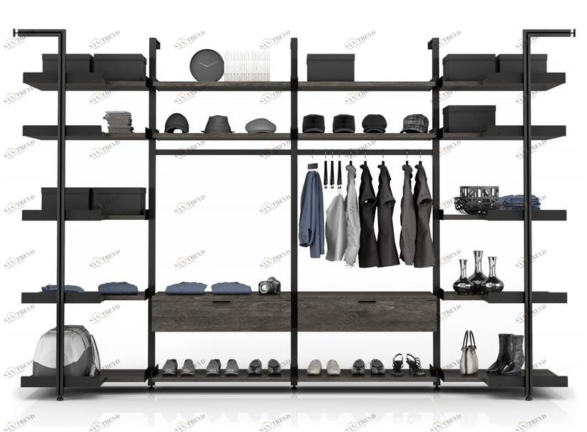 Huppé Модульная гардеробная из алюминия Gravity Config #7 - #8 - #9 HUPPE