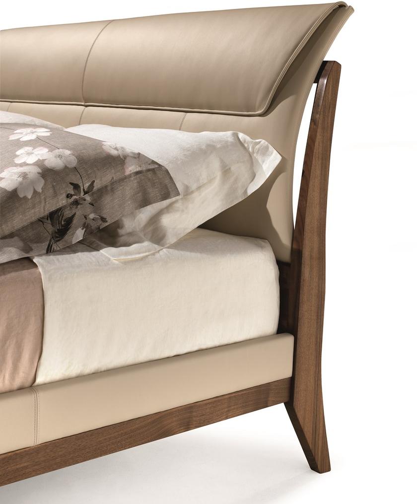 Arte Brotto Кровать из мягкой кожи Leonardo L974n - Вид №4