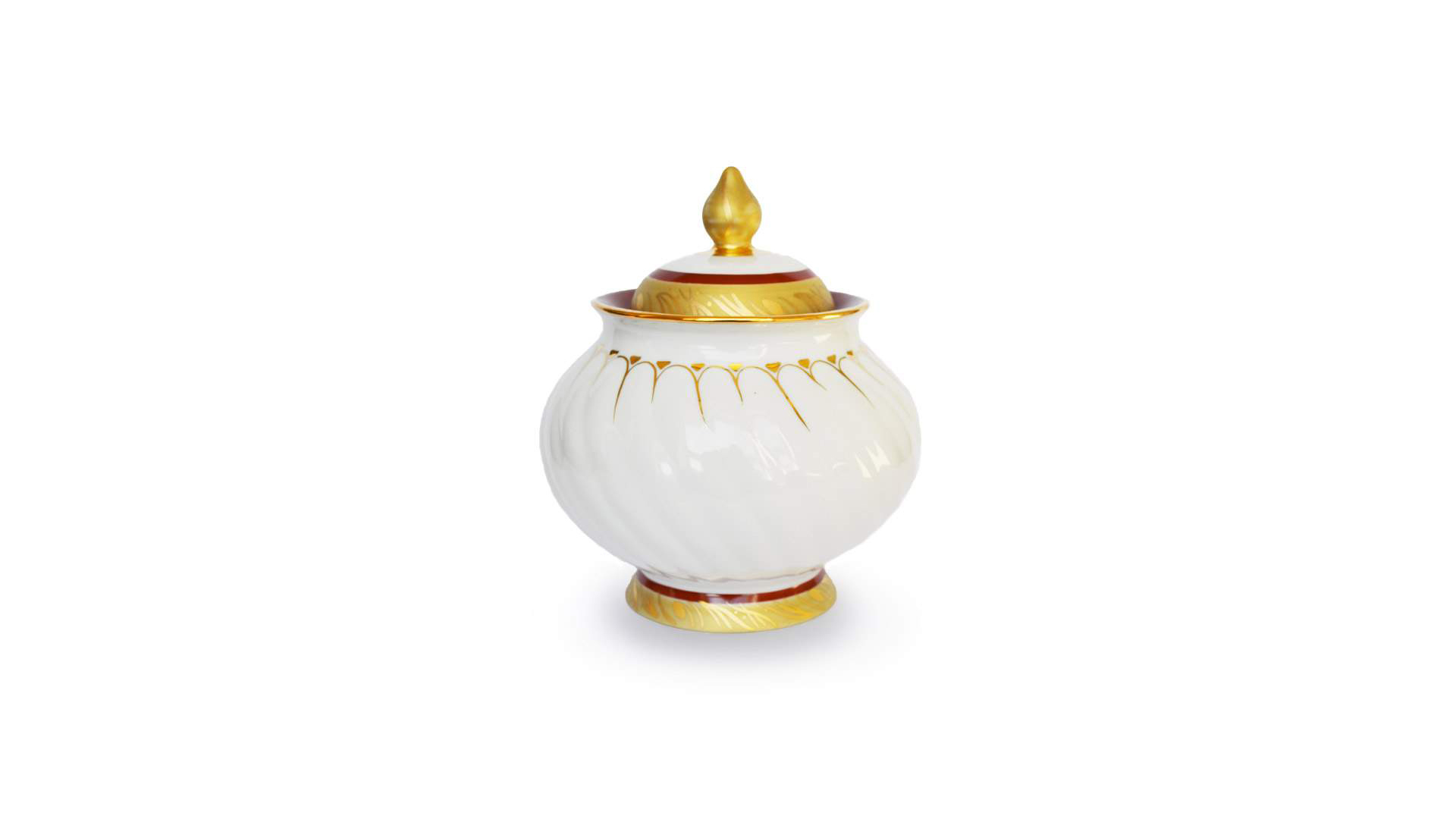 10618107 Дулевский фарфор Сервиз чайный 6/15 "Голубая роза" "Золотое кольцо" Фарфор  - Вид №2