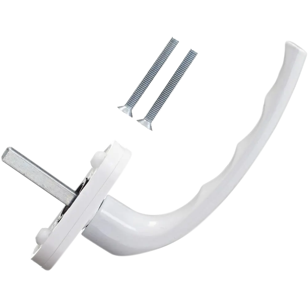 Ручка оконная Комфорт 166 мм металл цвет белый ЛЕВША STLM-2190443 - Вид №1