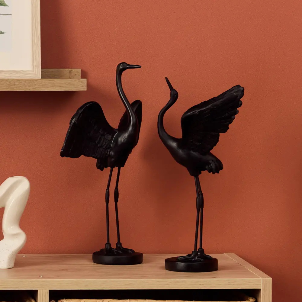 Статуэтка Цапля смола черный 32.8 см Santreyd STLM-2003938 - Вид №2