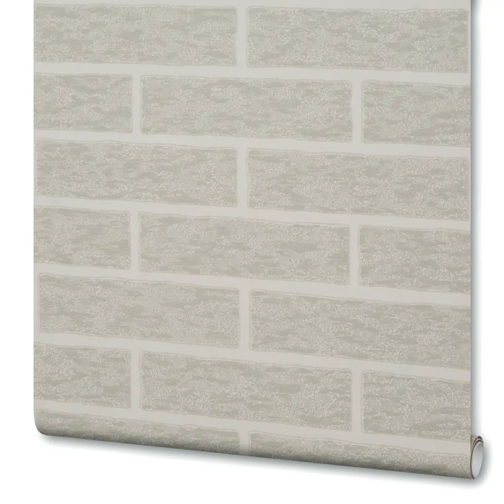 Обои виниловые Ateliero Brick серые 0.53 м 38335-06 STLM-2123976