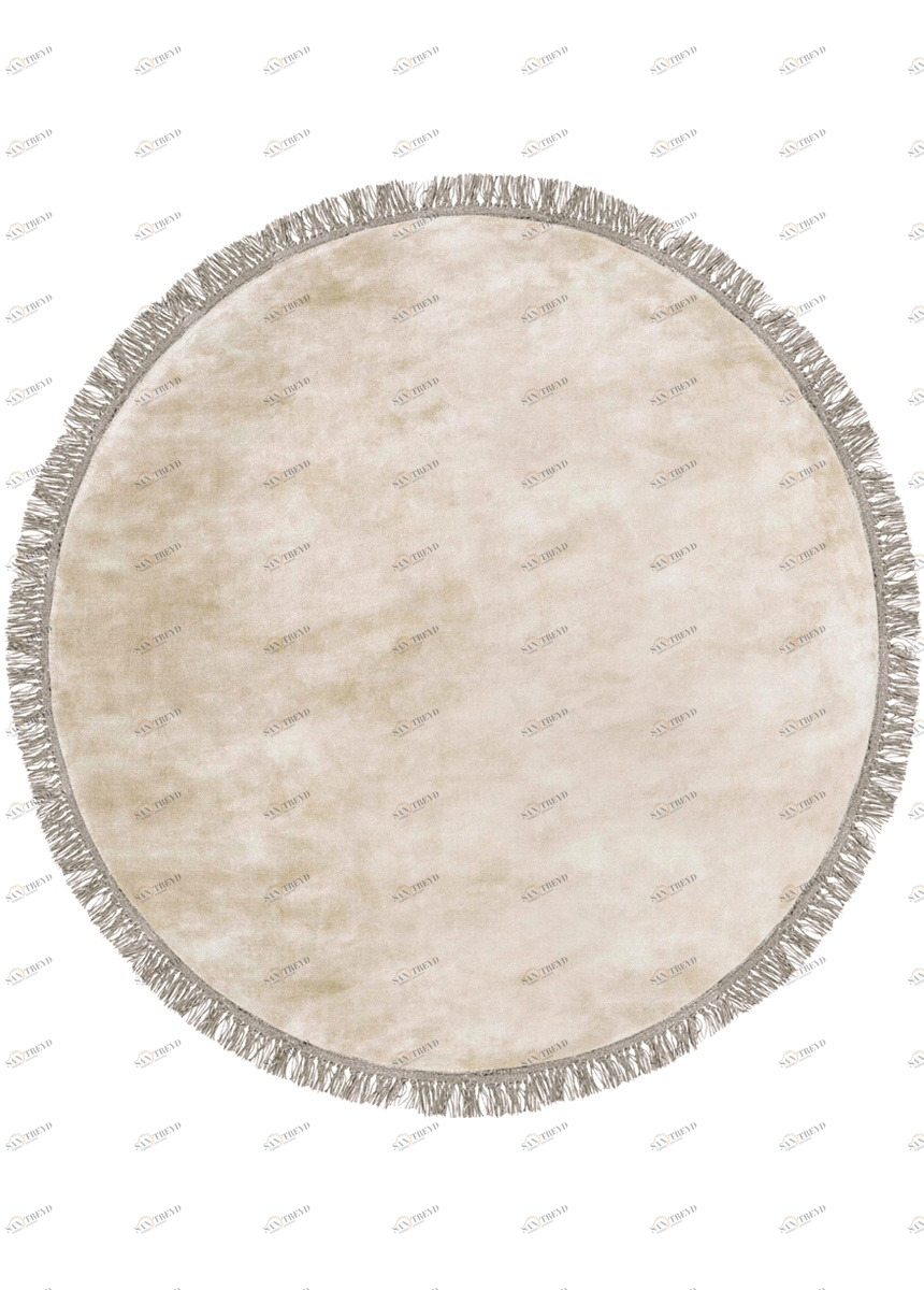 Ковер круглый бежевый 200 см Luna Beige CARPETDECOR ДИЗАЙНЕРСКИЕ, HANDMADE, ДЕТСКИЕ 00-3893120 Бежевый 