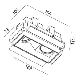 Светильник / STRANGE 2x50 HALRAL9016-30 50W Wever & ducre sun-id-377759 - Вид №1