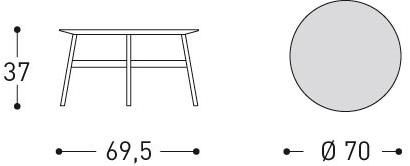 Varaschin Круглый журнальный столик из мрамора Summer set 3018 - Вид №2