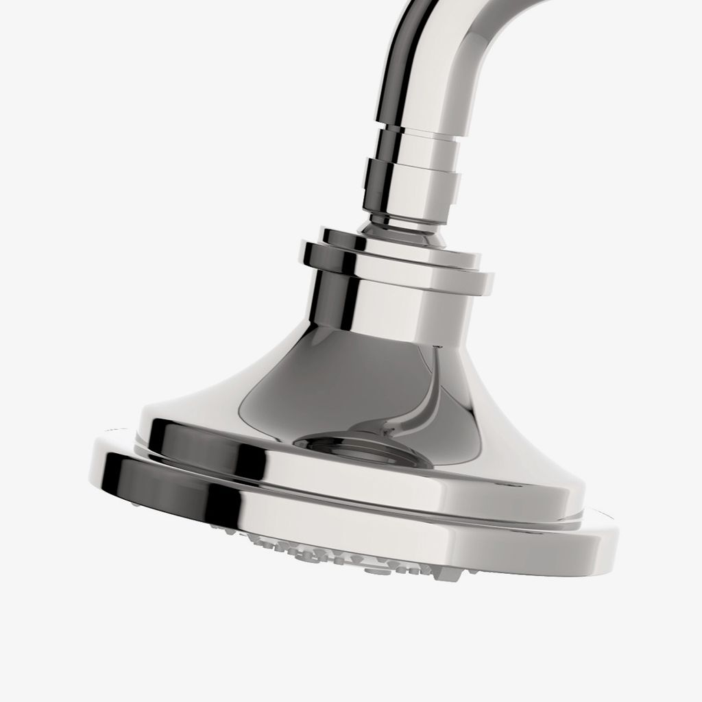 DSSH10 Настенная насадка для душа 5 дюймов, кронштейн и фланец Waterworks Dash - Вид №1