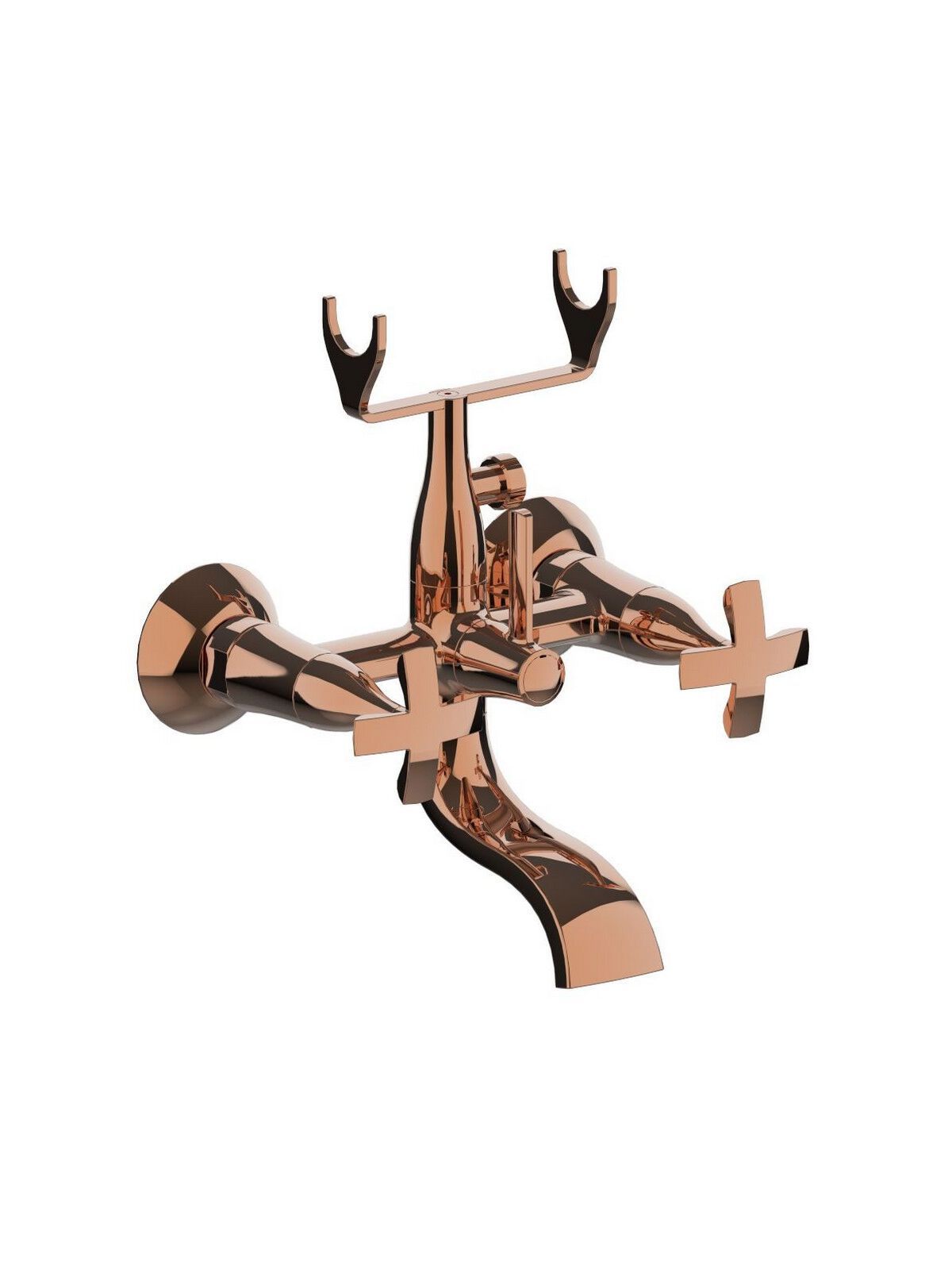 2 отверстия настенный наружный смеситель для ванны Rubinetterie Frattini Lucrezia ARCH-00045706 - Вид №12