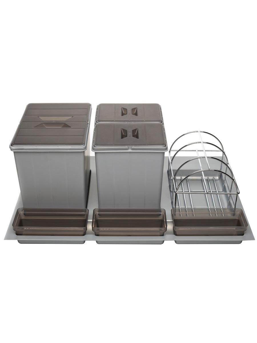 Система сортировки мусора Omega Duet 800/31 Metallic Grey NAVAKO 10115 - Вид №1