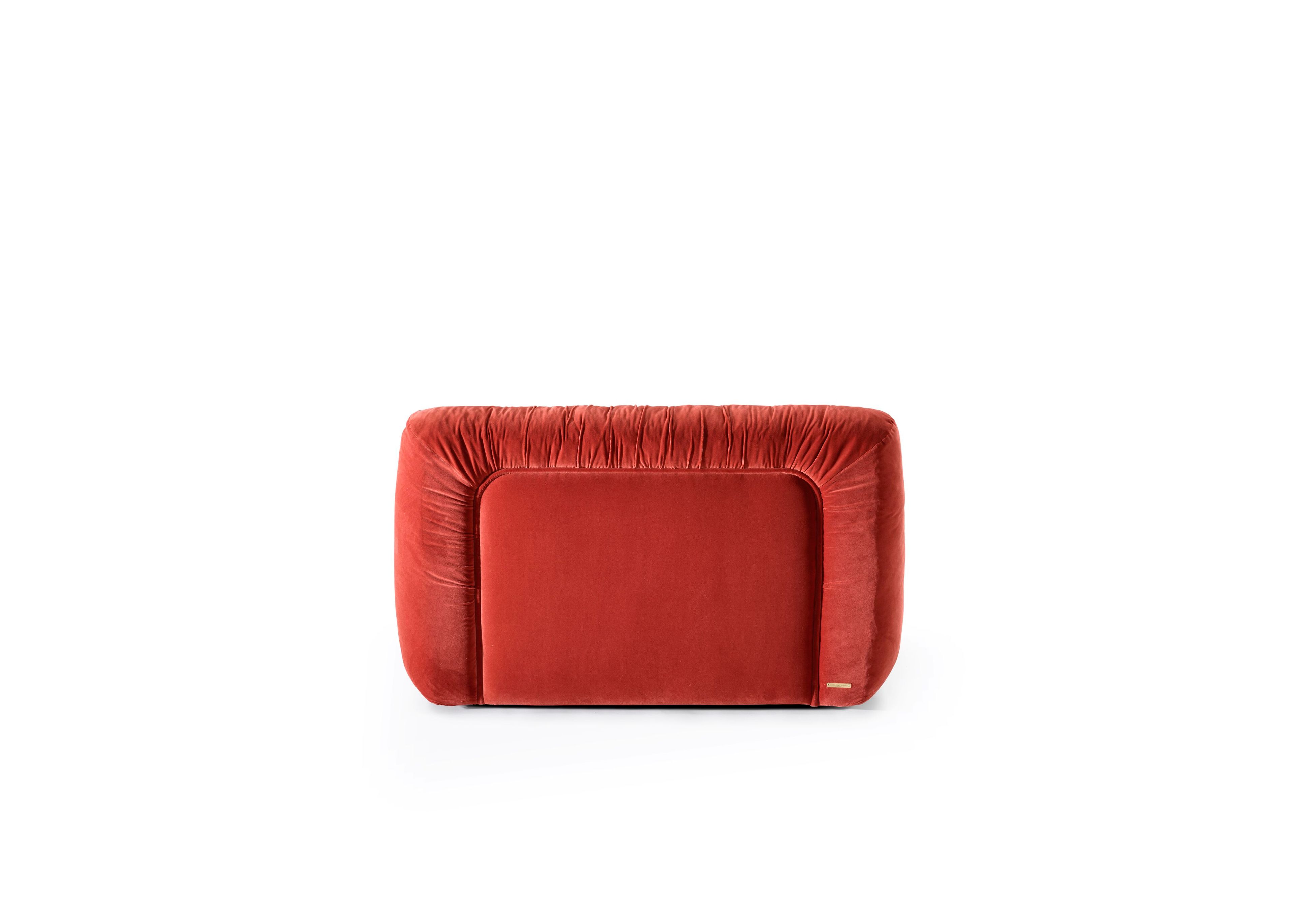 Бархатное кресло с подлокотниками GHIDINI1961 ARCH-00110881 - Вид №5