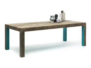 Восстановленный деревянный прямоугольный стол