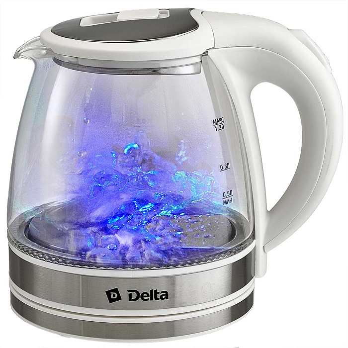 9233364 Электрочайник DELTA DL-1121 белый STDN-0001397 - Вид №6