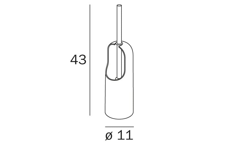 Туалетная щетка из полипропилена INDA® COLORELLA ARCH-00051807 - Вид №2