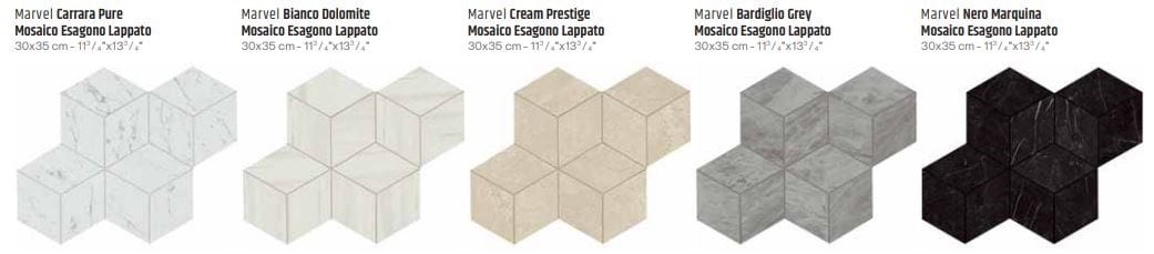 Белая паста керамическая мозаика Atlas Concorde Marvel Stone ARCH-00085175 - Вид №7