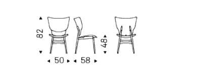 Стул из ясеня и кожи Cattelan italia Дамбо ARCH-00051390 - Вид №8