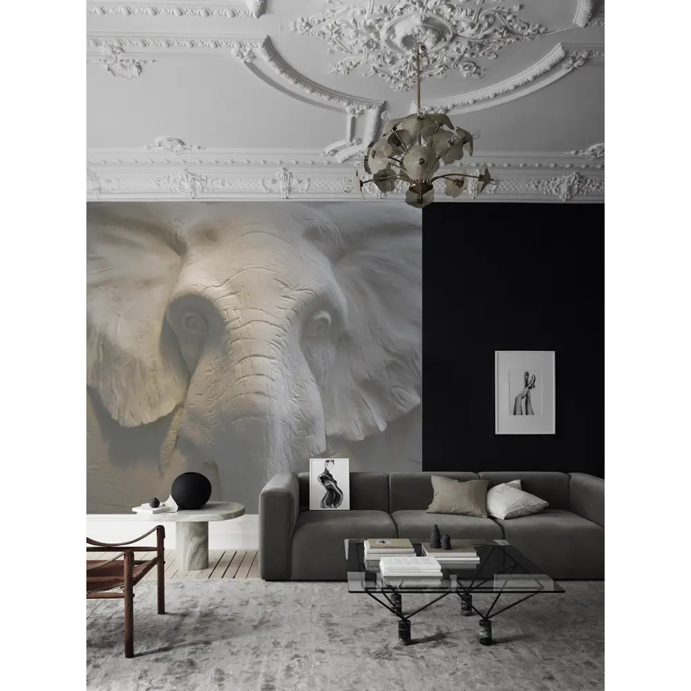 Фотообои 3D Flizart «Каменный слон», флизелиновые, 300x280 см FBRUSH STLM-2200081 - Вид №3