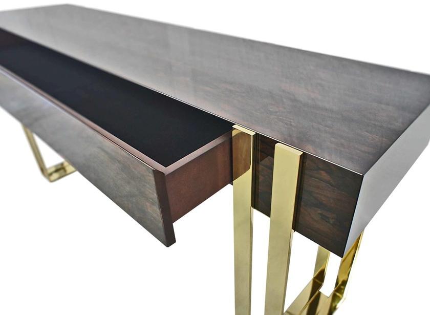 GANSK Прямоугольная консоль из фанерованной древесины с ящиками Pandora G6006 - Вид №1