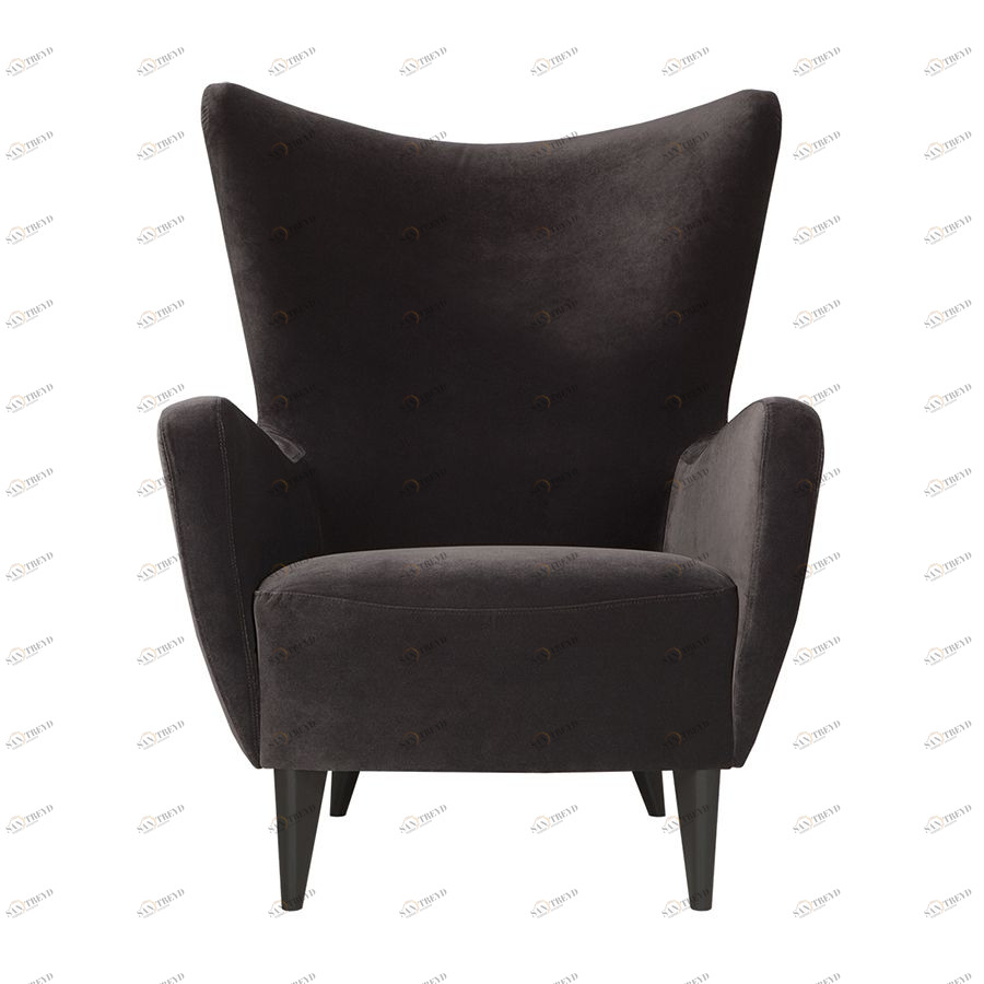 Кресло ELSA черное бархат Sits S1164