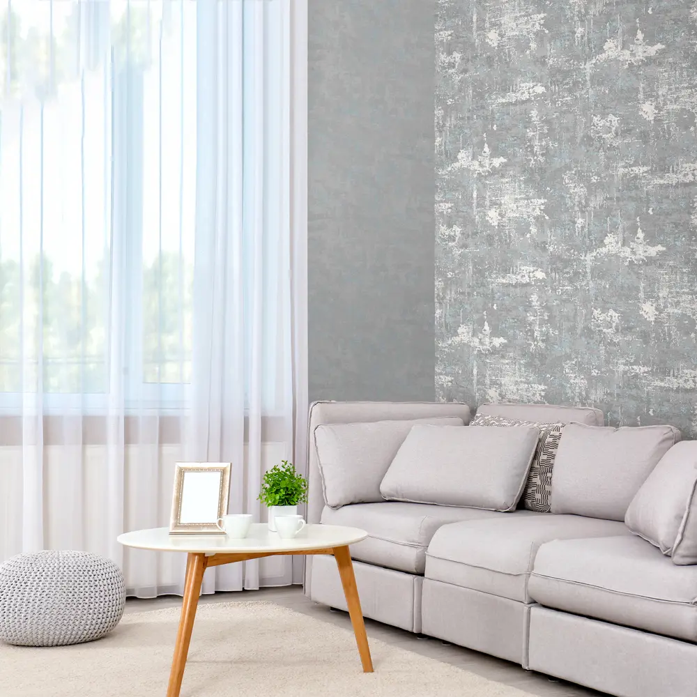 Обои флизелиновые Ateliero Capri серые 1.06 м 989634 STLM-2000623 - Вид №3