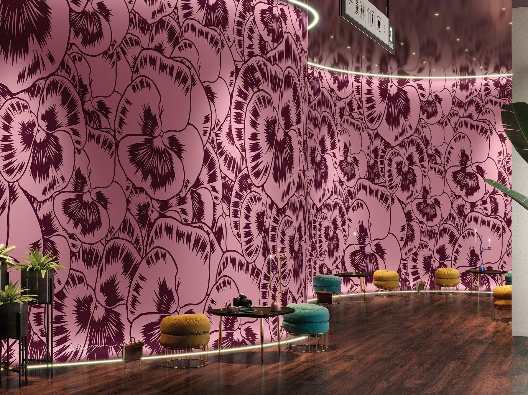 Цветочные узоры нетканые обои Tecnografica коллекции произведений искусства ARCH-00131272