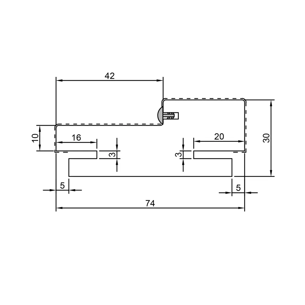 Телескопическая дверная коробка Калипсо М1 210х74 см, цвет дуб VELLDORIS STLM-2031286 - Вид №2
