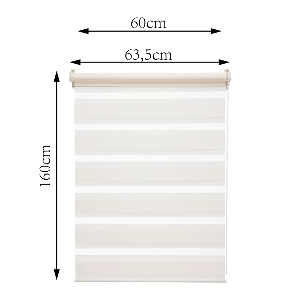 INSPIRE Peter — Рулонная штора день-ночь 60×160 см в цвете экрю 85225677 STLM-0060111 - Вид №2