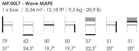 Fenabel Стул с обивкой и подлокотниками Wave sun-id-1408543 - Вид №3