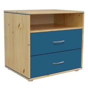 Комод Flexa Classiс storage с 2 выдвижными ящиками и 1 полкой, лакированный/голубой