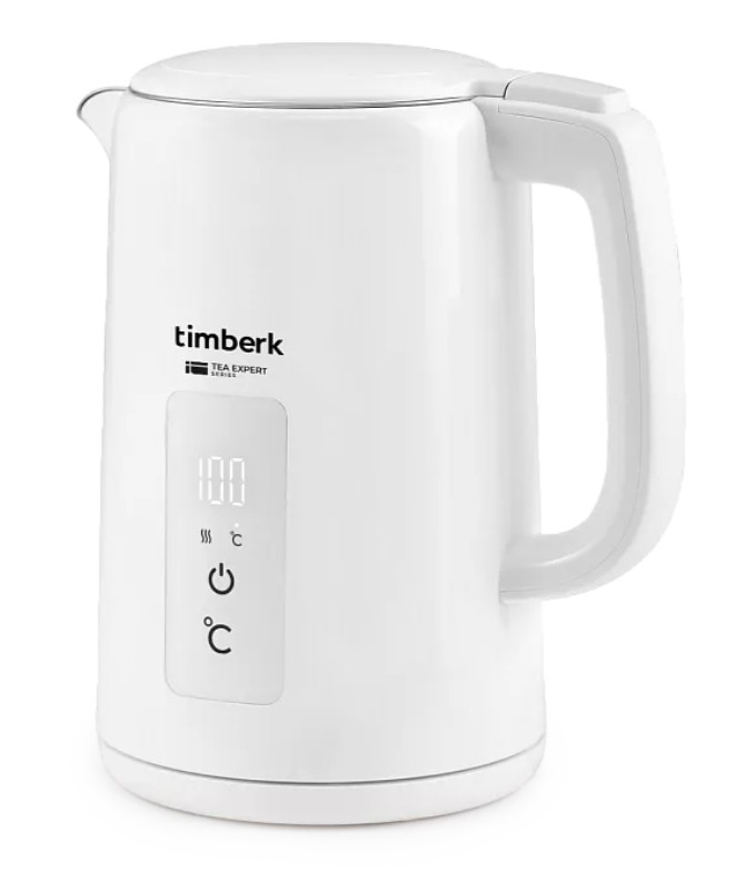 9079360 Электрочайник Timberk T-EK21S02 белый STDN-0051398 - Вид №2