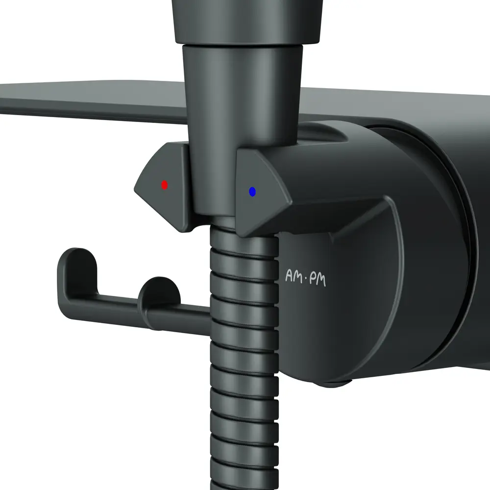 89346491 Гигиенический душ AM.PM Flash F0H9H822 набор со смесителем цвет черный матовый STLM-0987978  - Вид №5