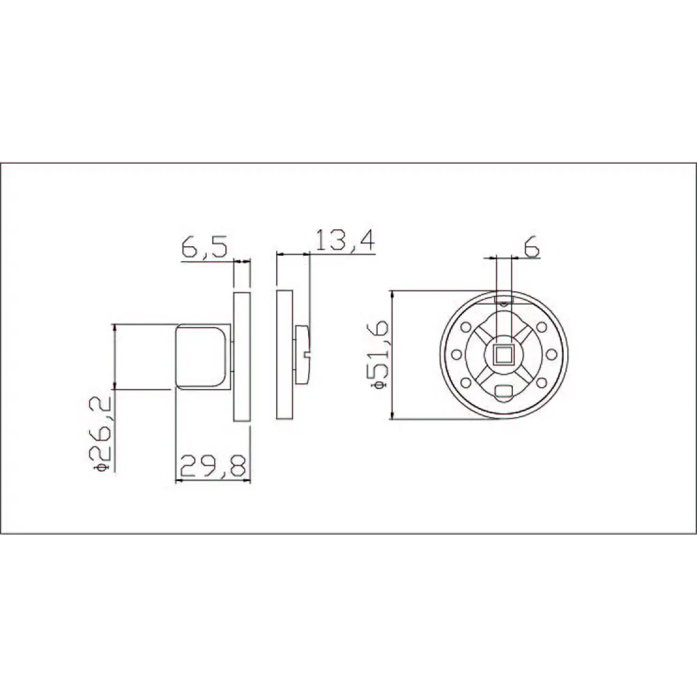 Накладка-фиксатор EDSON для межкомнатных дверей хром 85165134 STLM-0059273 - Вид №3