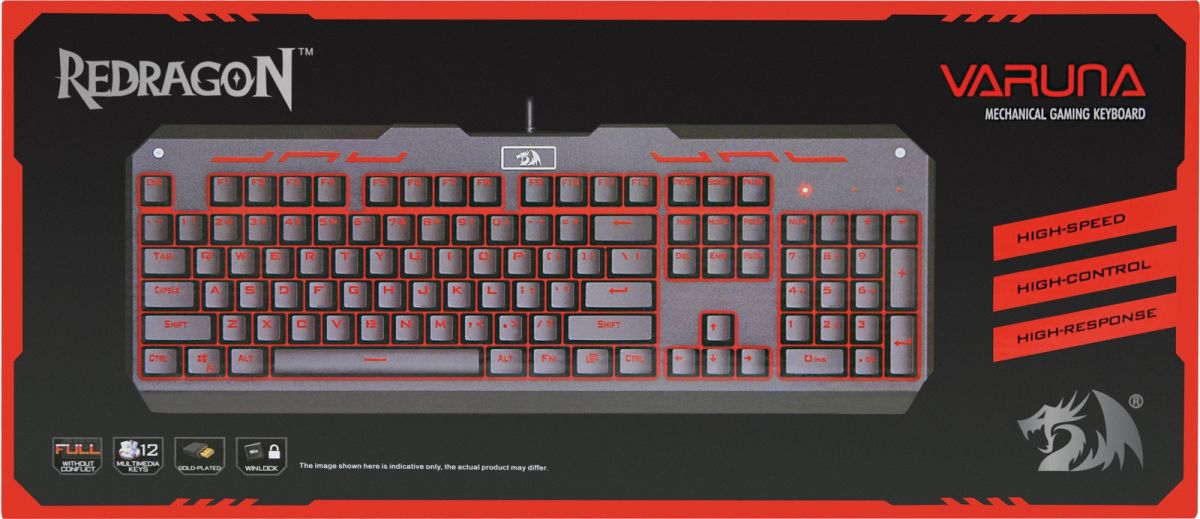 74904 механическая клавиатура varuna ru,rgb, full anti-ghosting Redragon Santreyd  - Вид №4