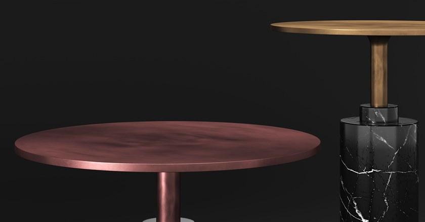 ROSSATO ARREDAMENTI Высокий журнальный столик из мрамора black marquina Home sun-id-1495729 - Вид №3