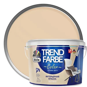Краска для стен и потолков Trend Farbe цвет Капучино 1 л 81970824 STLM-2112307
