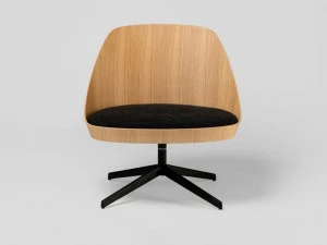 ENEA Кресло из дуба с 4-мя спицами и встроенной подушкой Kaiak