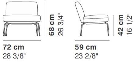 La Cividina Кресло из ткани по контракту Serie_50 sun-id-1479249 - Вид №2