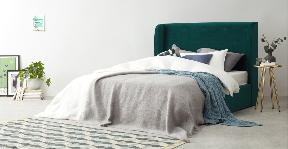 Кровать двуспальная 160х200 зеленая Chaplin ICON DESIGNE ДИЗАЙНЕРСКИЕ 177947 Зеленый  - Вид №1