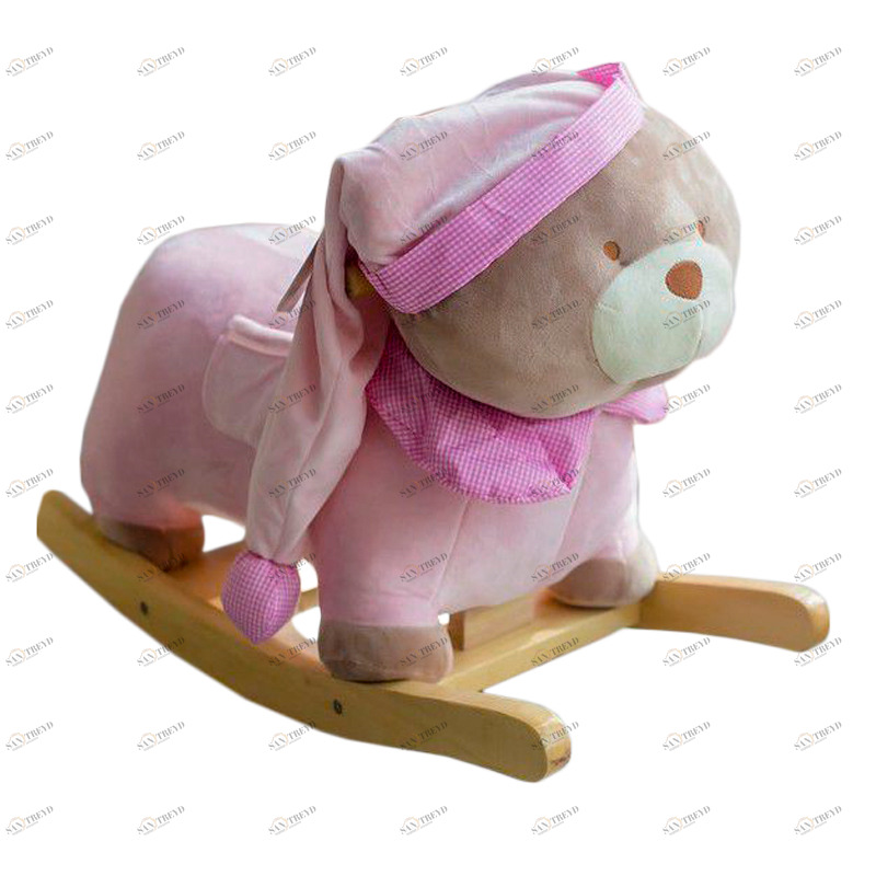 Качалка детская "Мишка" розовая COMFORTBABY  351335 Розовый Santreyd 