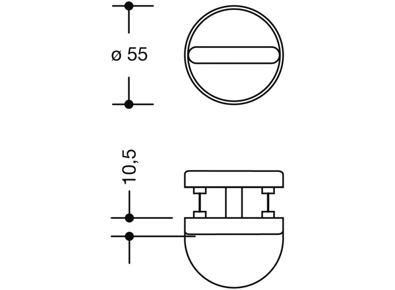 306.23NRLN туалетная розетка HEWI System 111 | Polyamid  - Вид №2