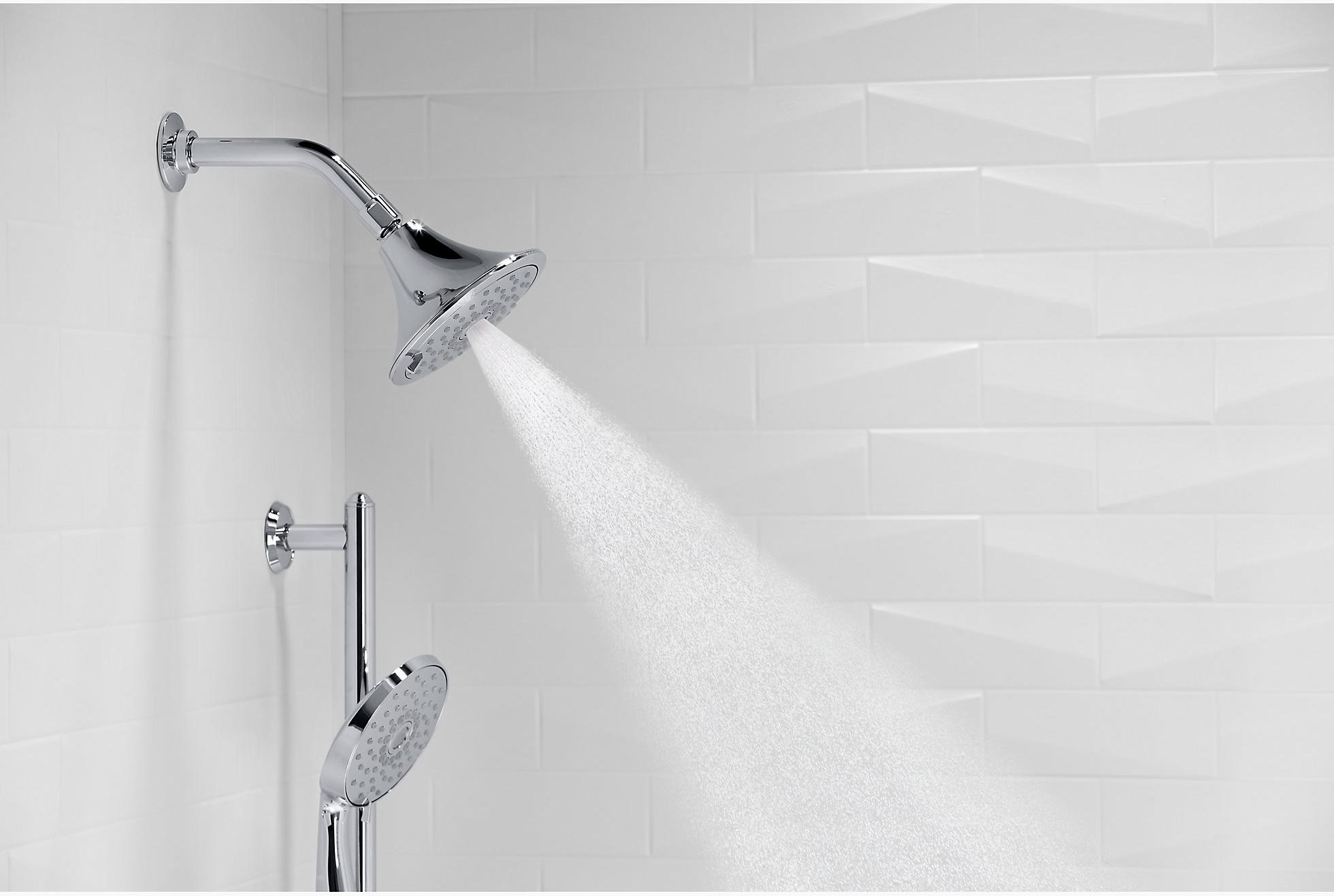 KOHLER Многофункциональная насадка для душа Forté 2,5 галлона в минуту с технологией всасывания воздуха Katalyst K-22169-BV  - Вид №5