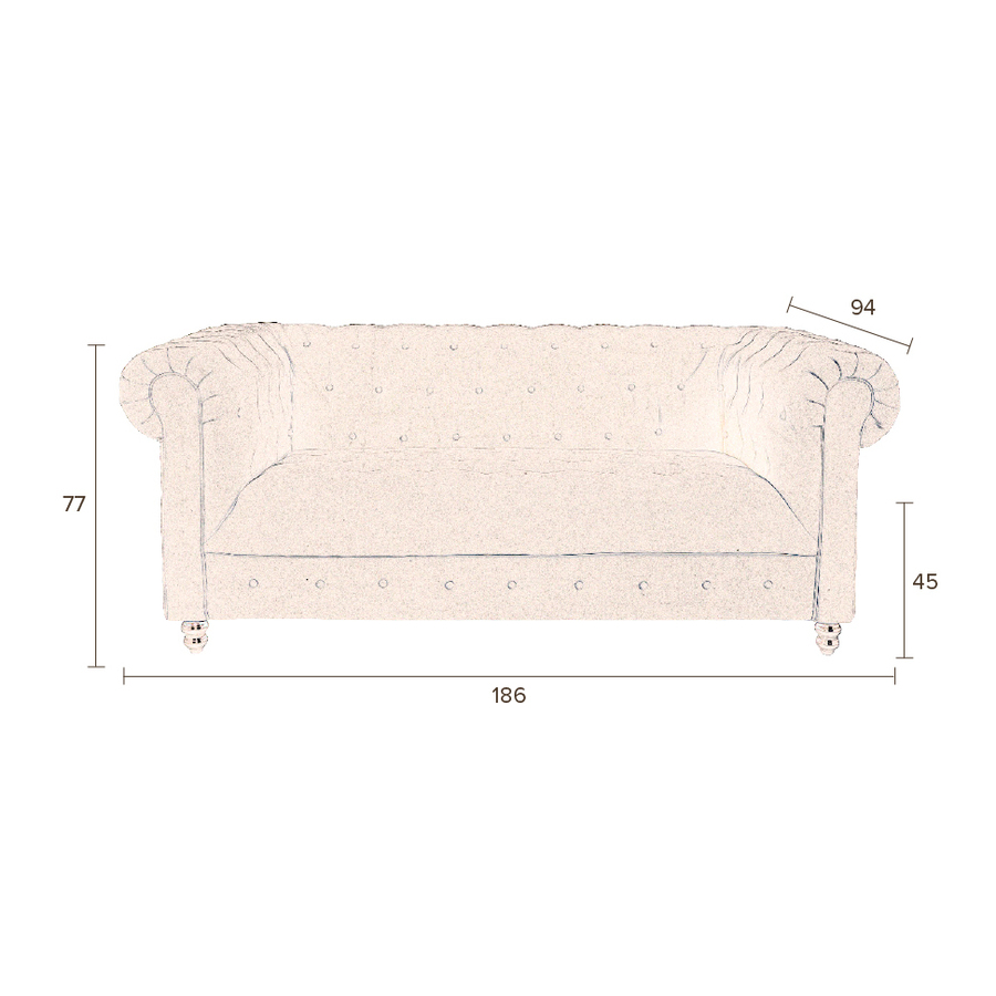 Диван-софа Chester розовый Dutchbone 3200132 - Вид №5