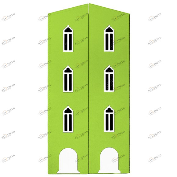 Шкаф двухдверный детский "Венеция-1" МАНДАРИН ВЕНЕЦИЯ 178675 Зеленый Santreyd