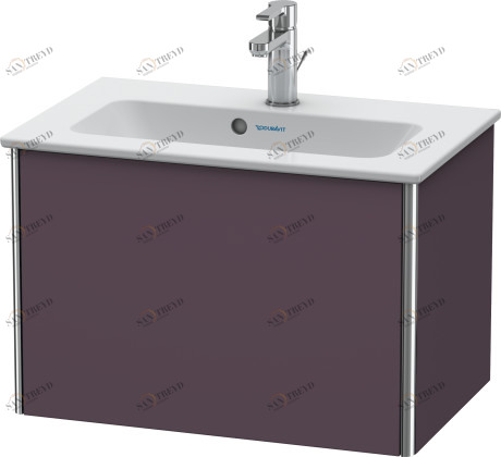 XS406509494 Тумбочка подвесная компакт XSquare #XS4065 610 x 388 мм Баклажан шелковисто-матовый лак Duravit